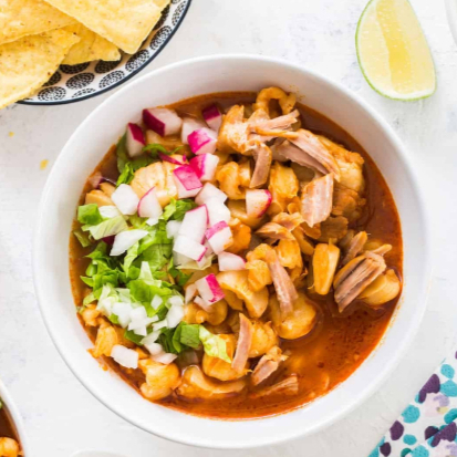 Pozole Rojo 🌶️🥗🍲🔴🐓🐷🌶️🔥👌