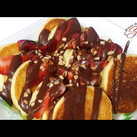 1 Mini HotCakes (1 ingrediente/ jarabe + 1 topping
