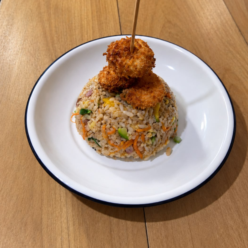 Yakimeshi con Platano