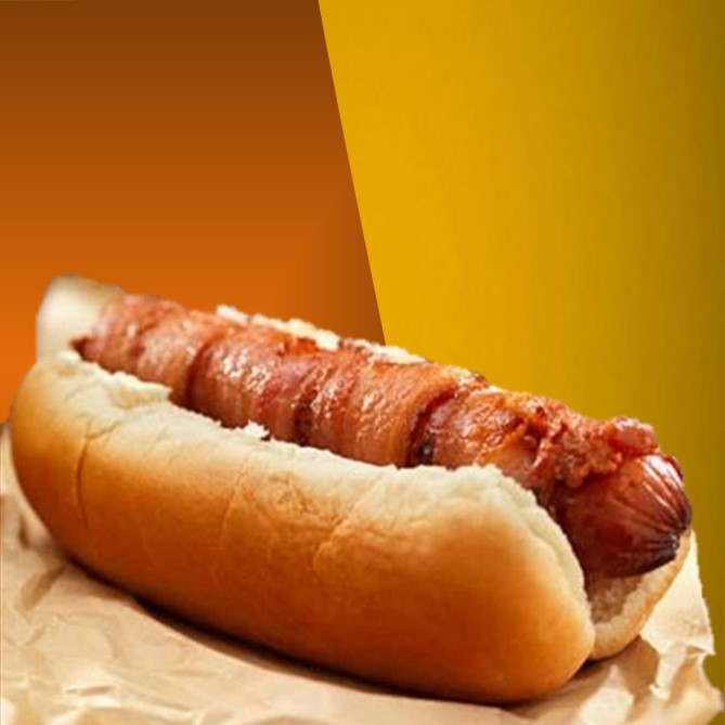 Hot Dog Con Tocino