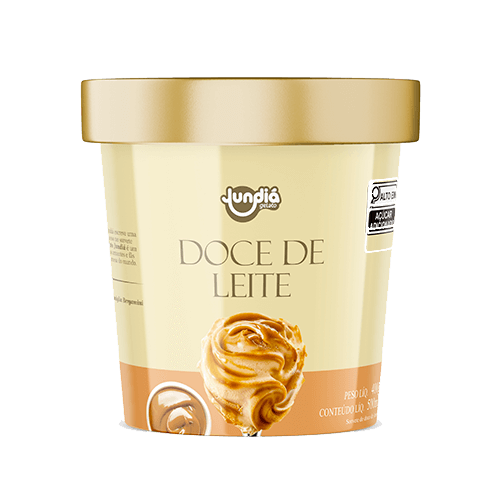 autenticidade do puro doce de leite. O sabor e intensidade do puro doce de leite estão presentes na cremosidade do gelato.
