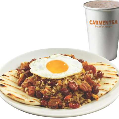 Combo Calentado Paisa y Bebida