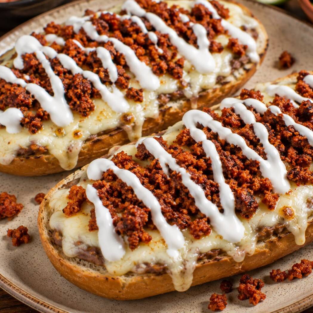 MOLLETES DE CHORIZO