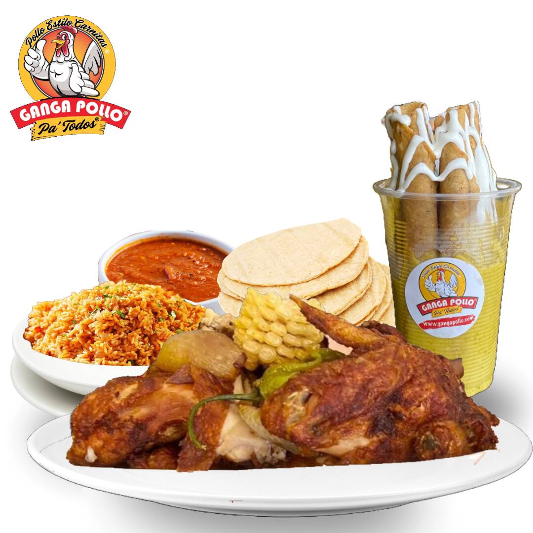 Combo 1 Pollo + Tacos + Complementos + Bebida