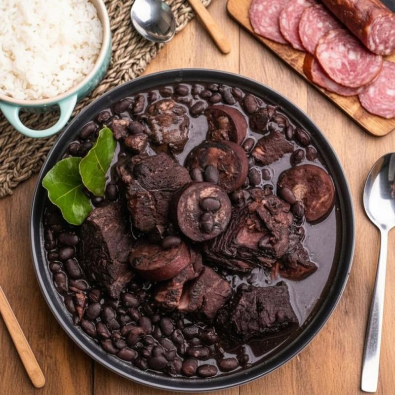 Você Vai receber : Feijão Preto I Carne Seca | Calabresa | Arroz Branco | Couve | Torresmo I