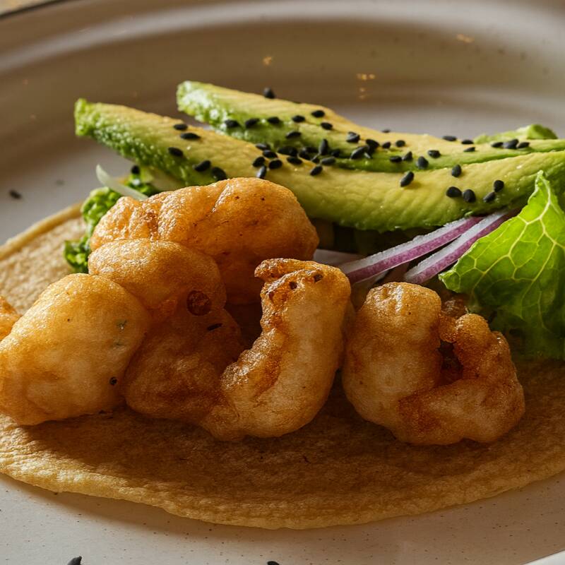 Taco de Camarón Capeado
