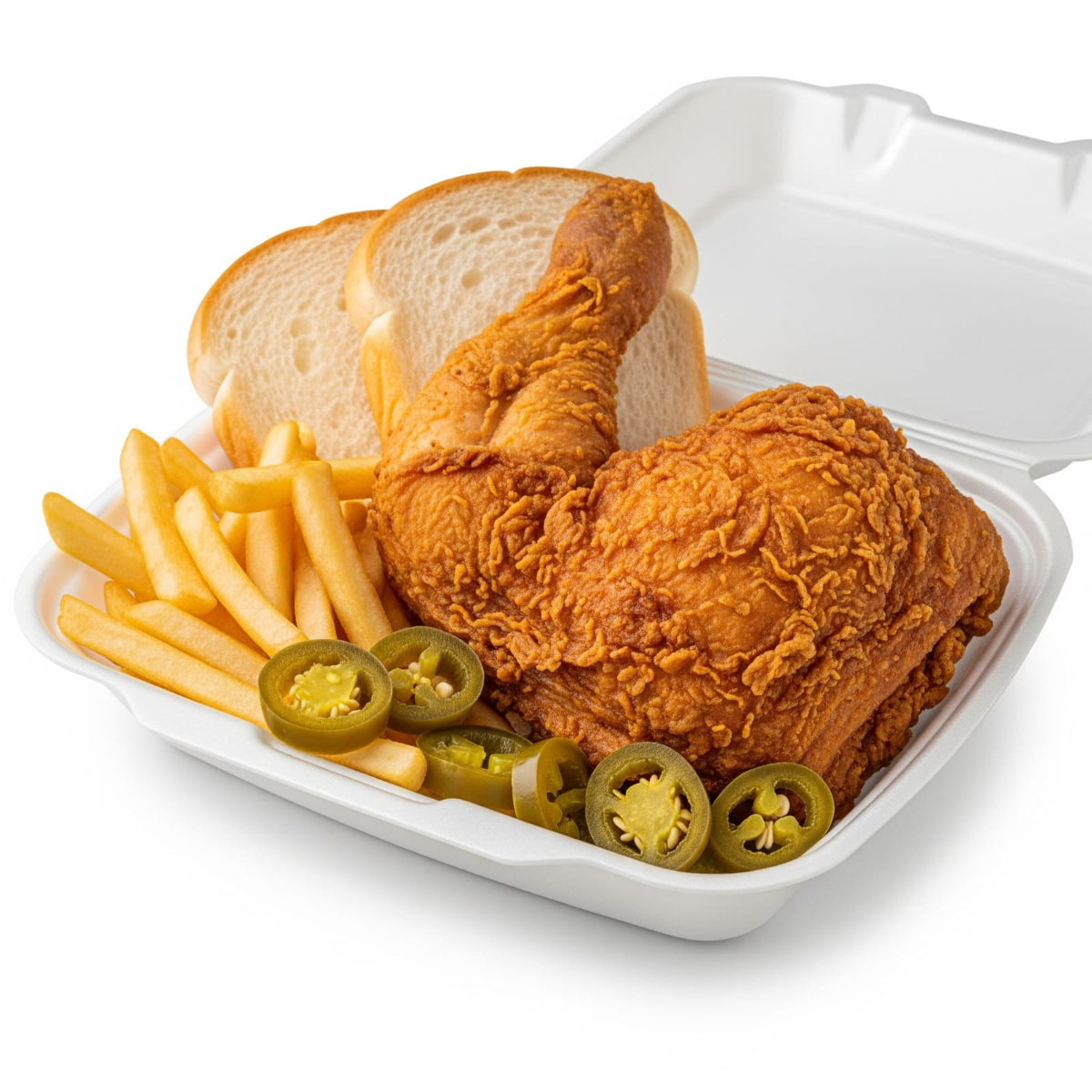 pollo frito 2 piezas