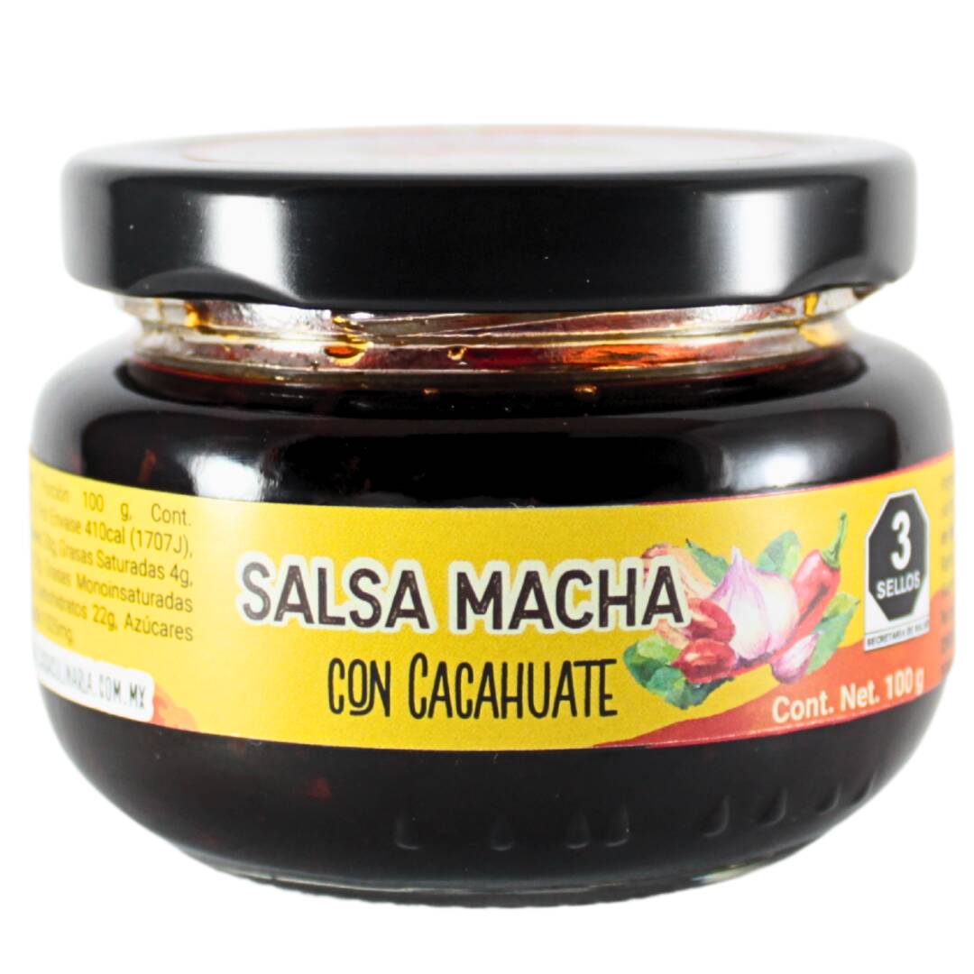 Salsa Macha con Cacahuate 100ml