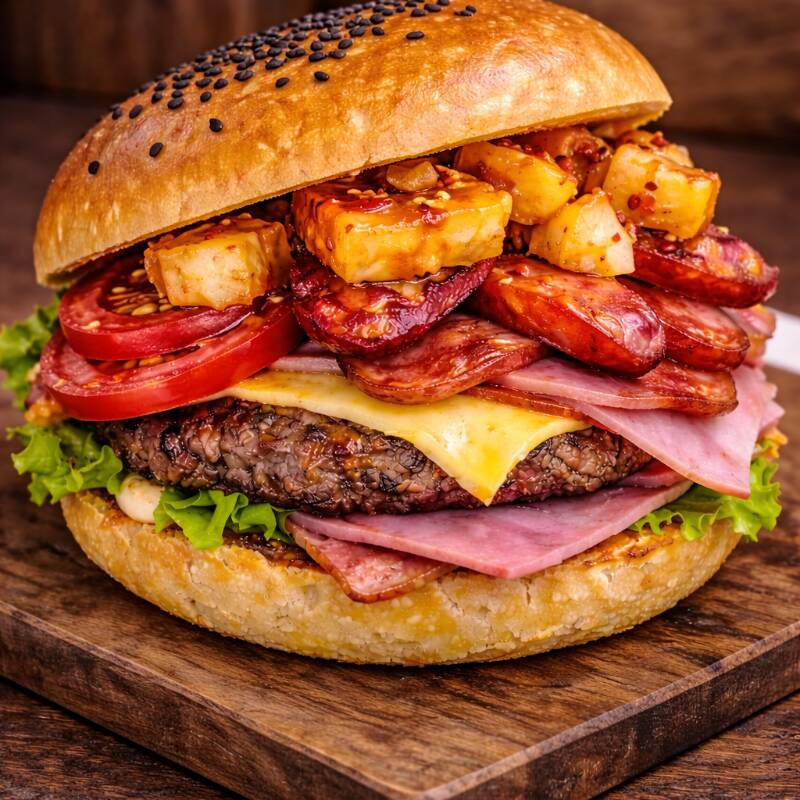 Hamburguesa Hawaiana