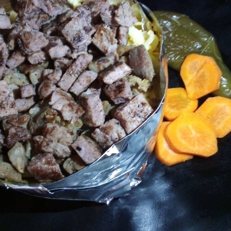 PAPA ASADA DE BISTEC