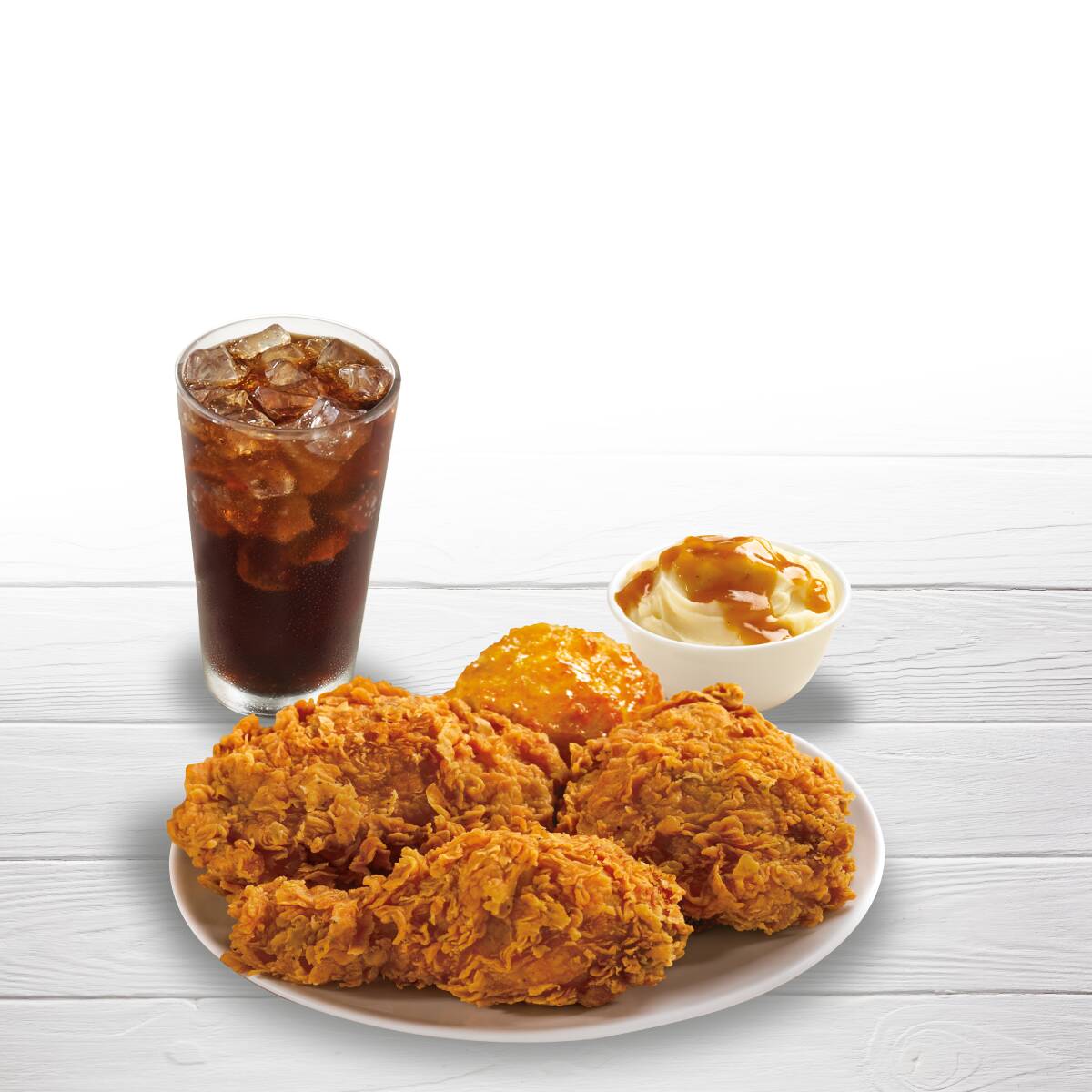 Combo 3 Pzs Pollo, 1Pure o 1Ens, 1Bisc,1Refresco