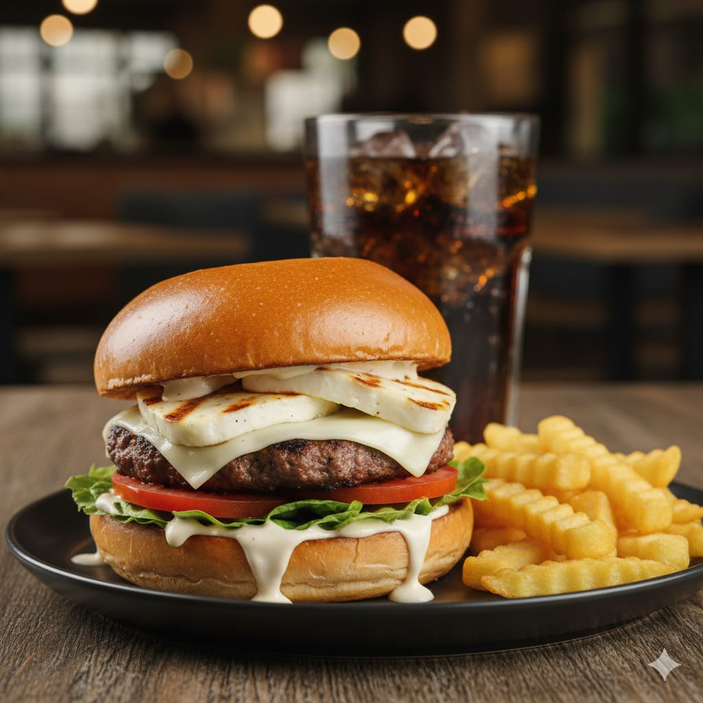 Hamburguesa Quesuda Sencilla En Combo