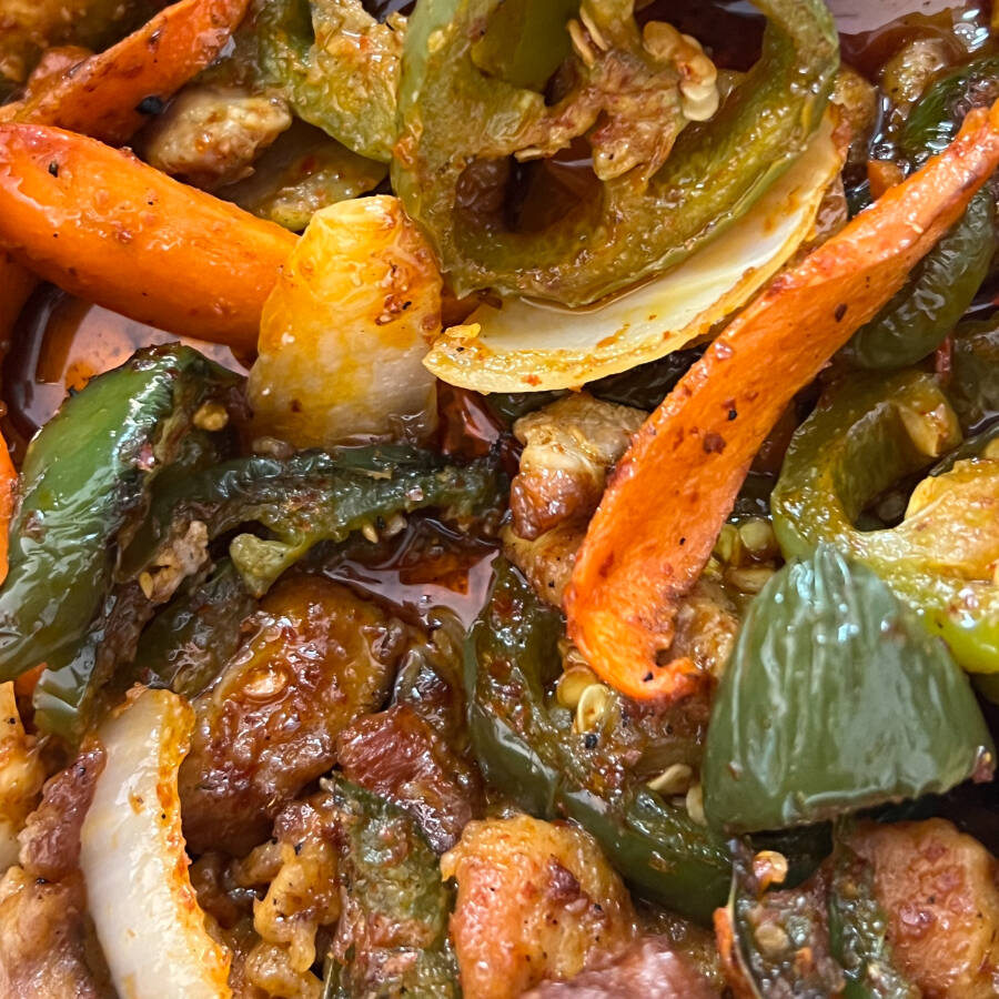 Pollo en Salsa Brava