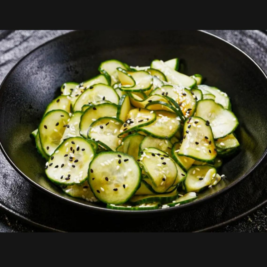 Saladinha de pepino agridoce