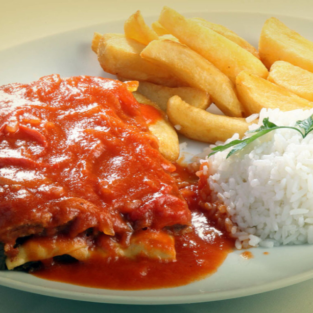 Feijão, Arroz, Macarrão, salada