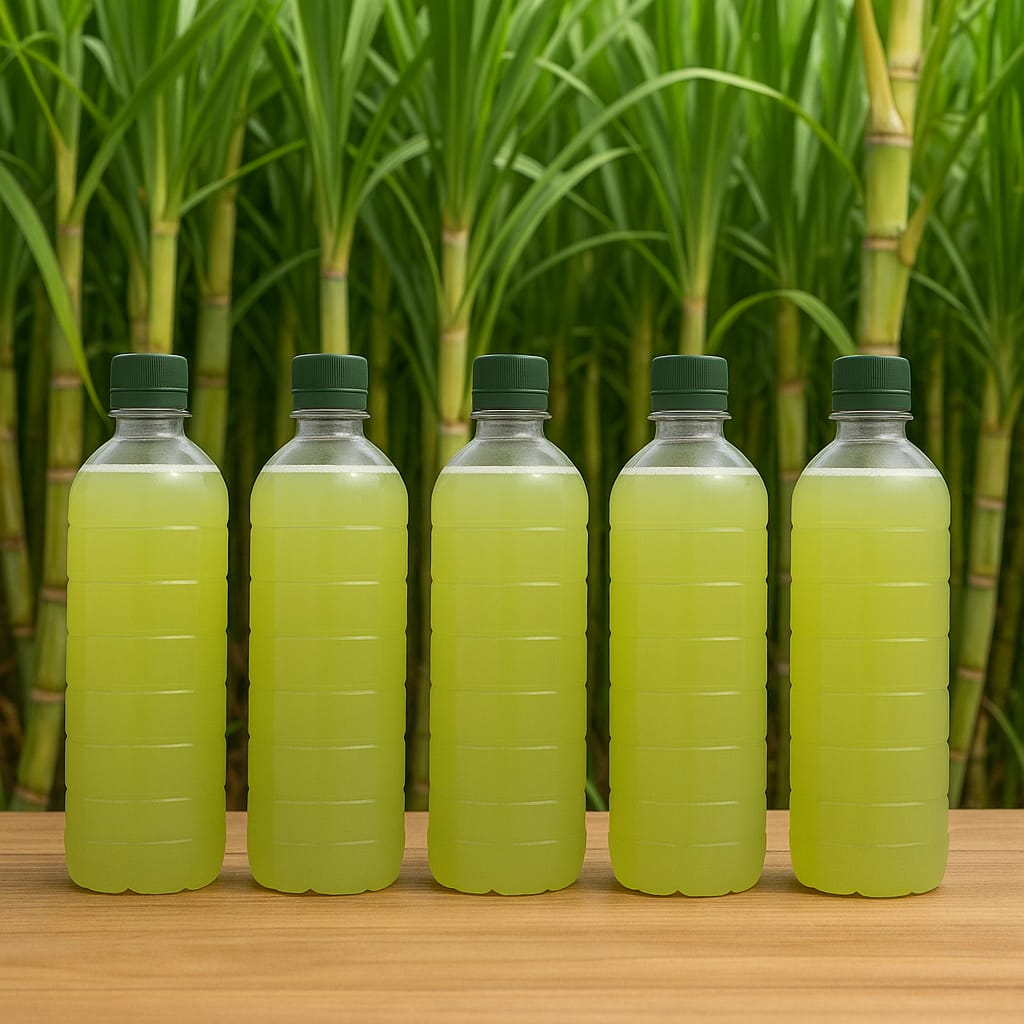 (Engarrafado na Hora) Combo especial com 5 litros de caldo de cana 100% natural, engarrafada na hora!