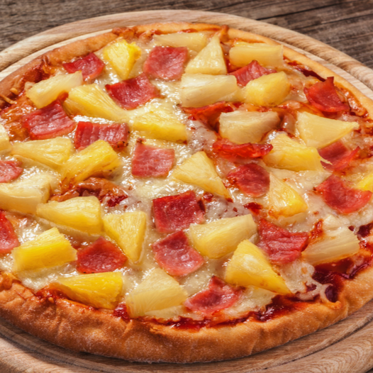 PIZZA ORILLA DE QUESO HAWAIANA