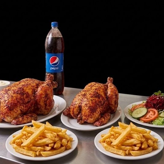 2 Pollos + 1 Gaseosa 1.5 L