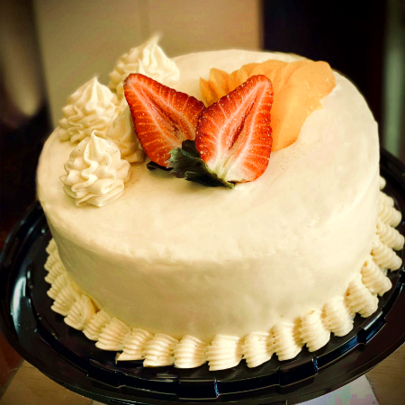 Pastel Tres Leches Con Bacardí Y Duraznos 6 Person