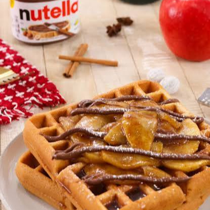 Waffle Relleno de NUTELLA