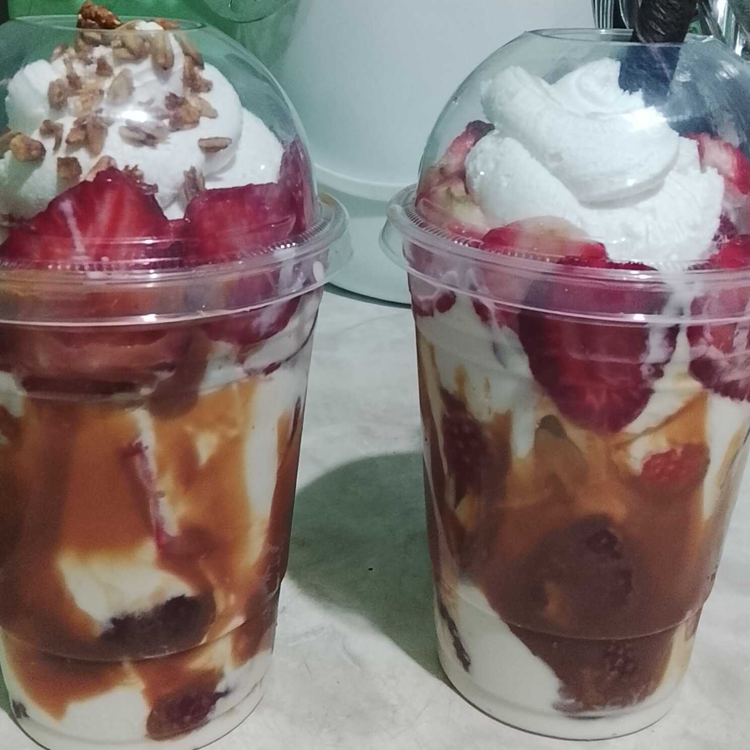 Fresas con crema especiales