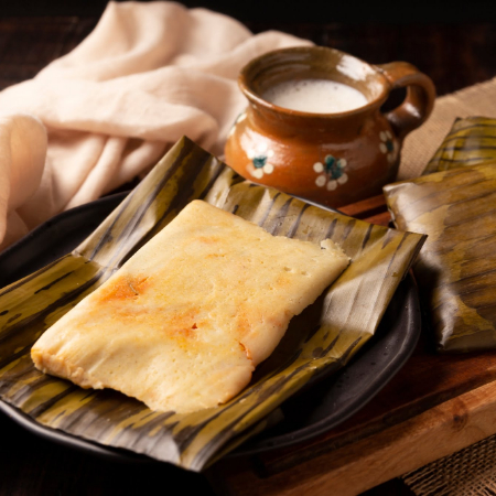Tamal Oaxaqueño de Rajas con Queso