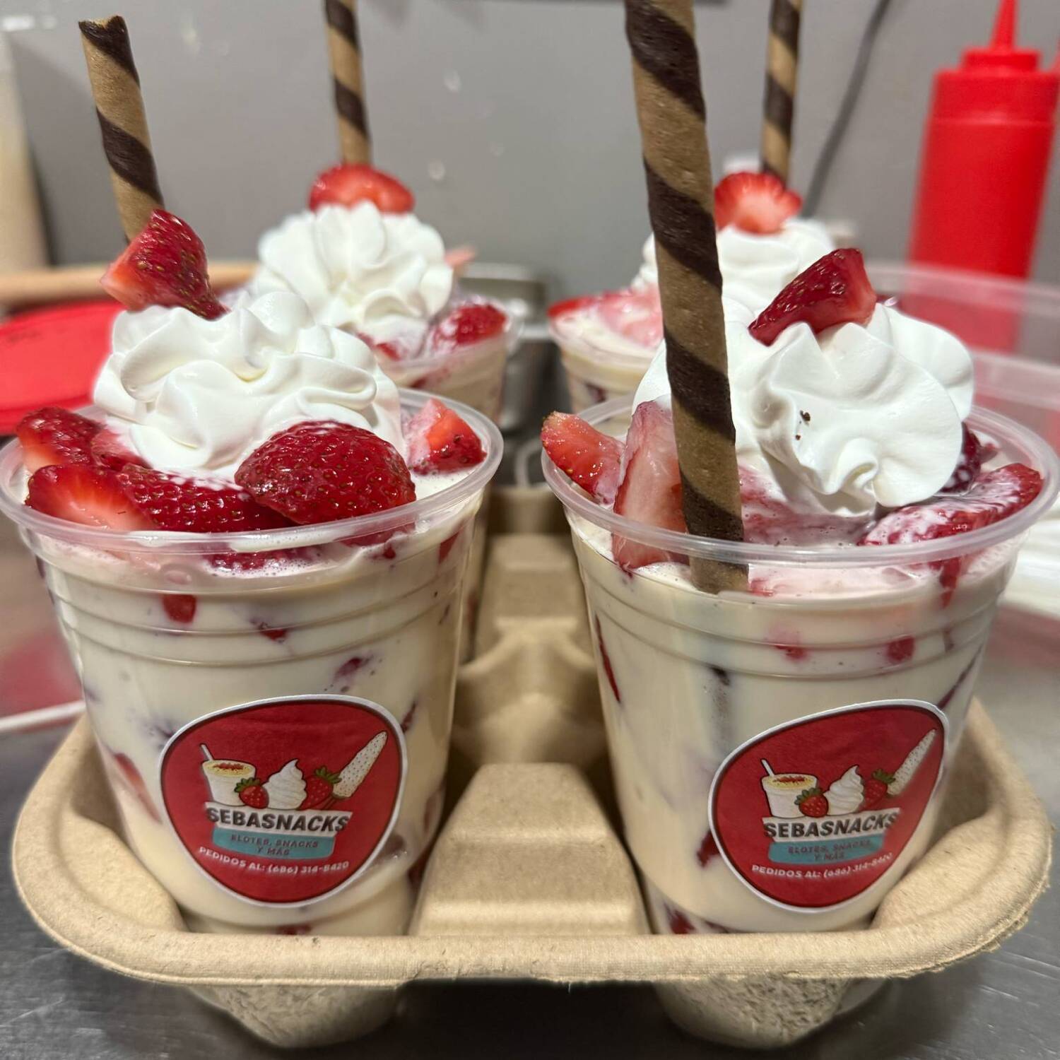 Fresas con Crema Sencillas