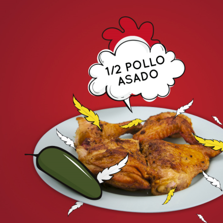 MEDIO POLLO ASADO