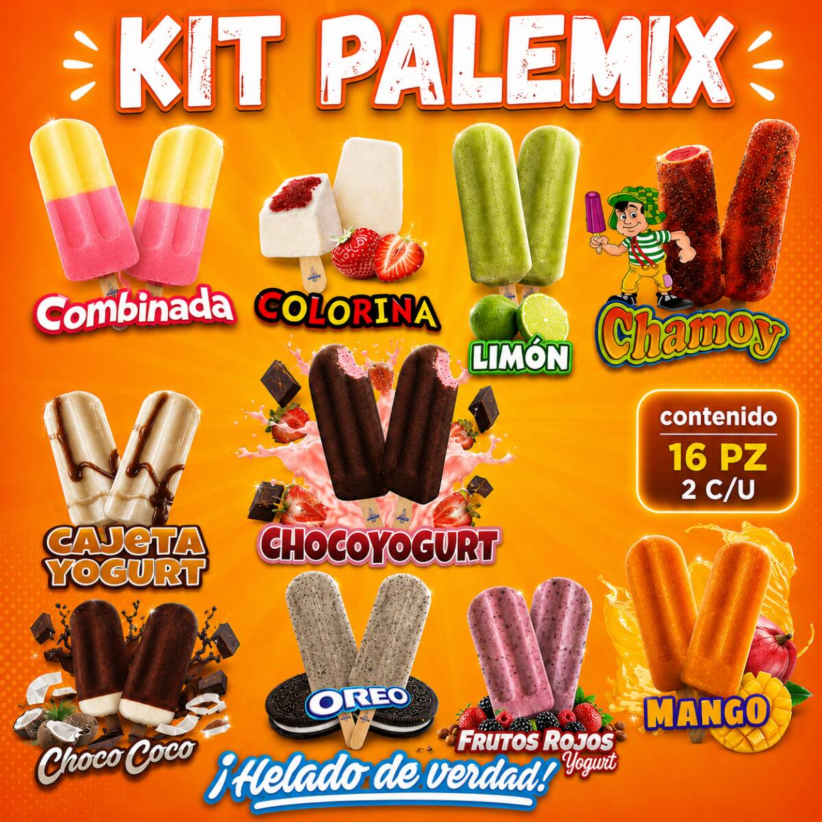 KIT PALEMIX 16 PIEZAS