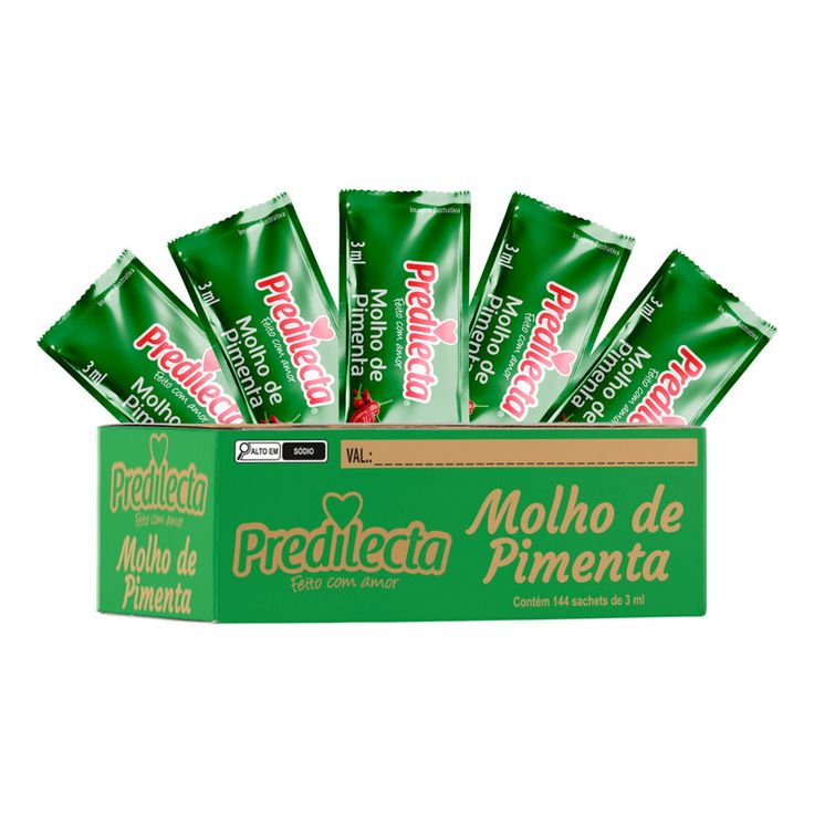 Sachê de molho de pimenta 2 por lanche