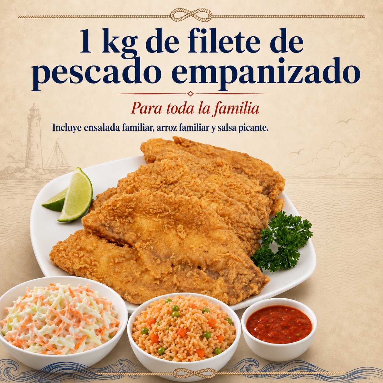 Paquete Filete de Pescado Empanizado