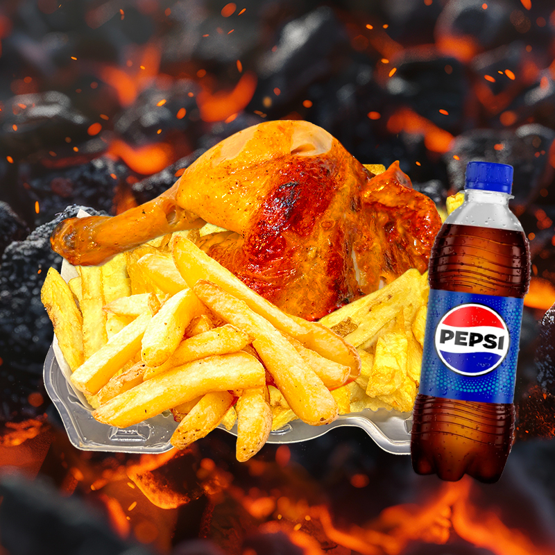 Combo: 1/4 Pierna + Pepsi 355 ml