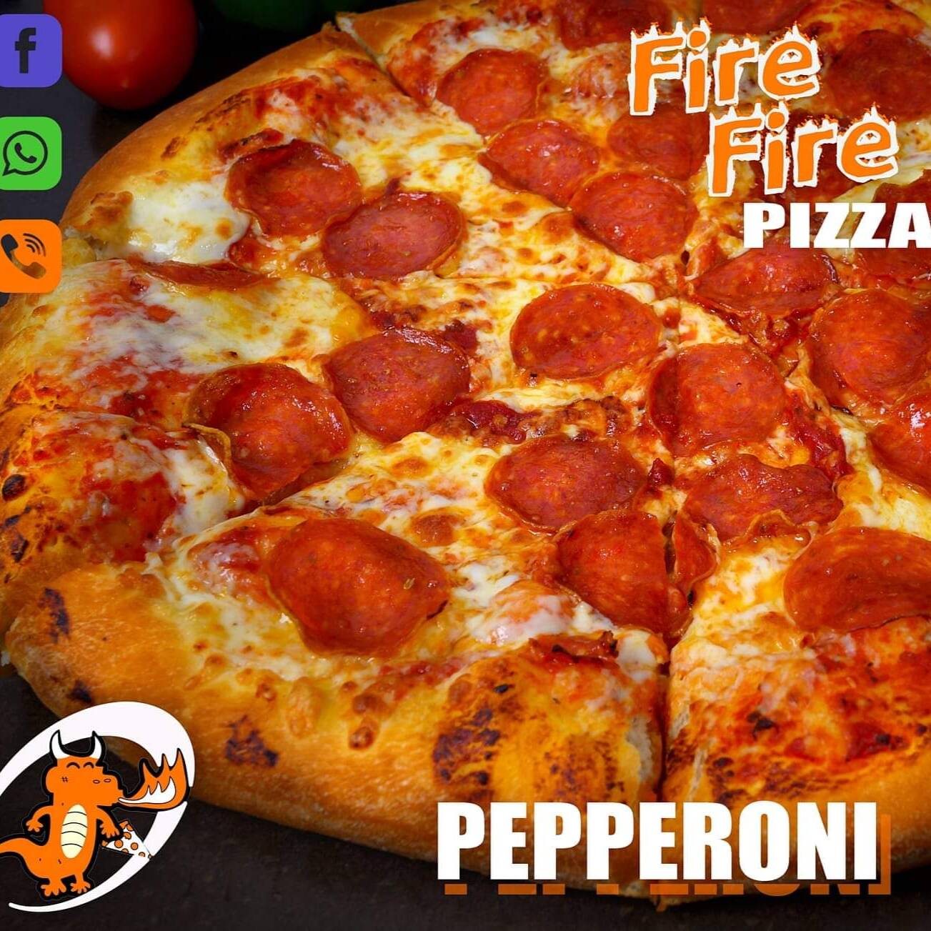 PIZZA MITAD PEPPERONI/CHAMPIÑONES
