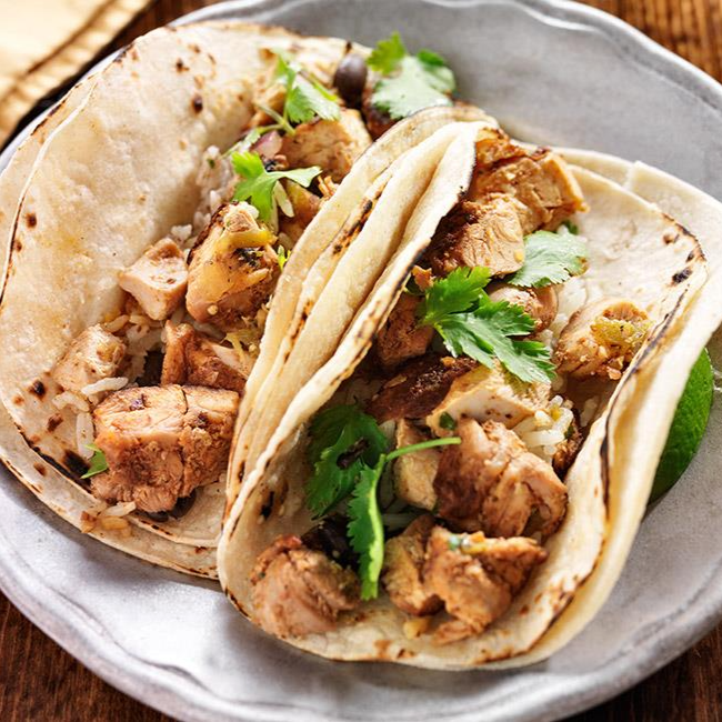 4 Tacos de Pollo