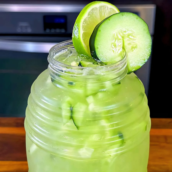 Agua de Pepino y Limón