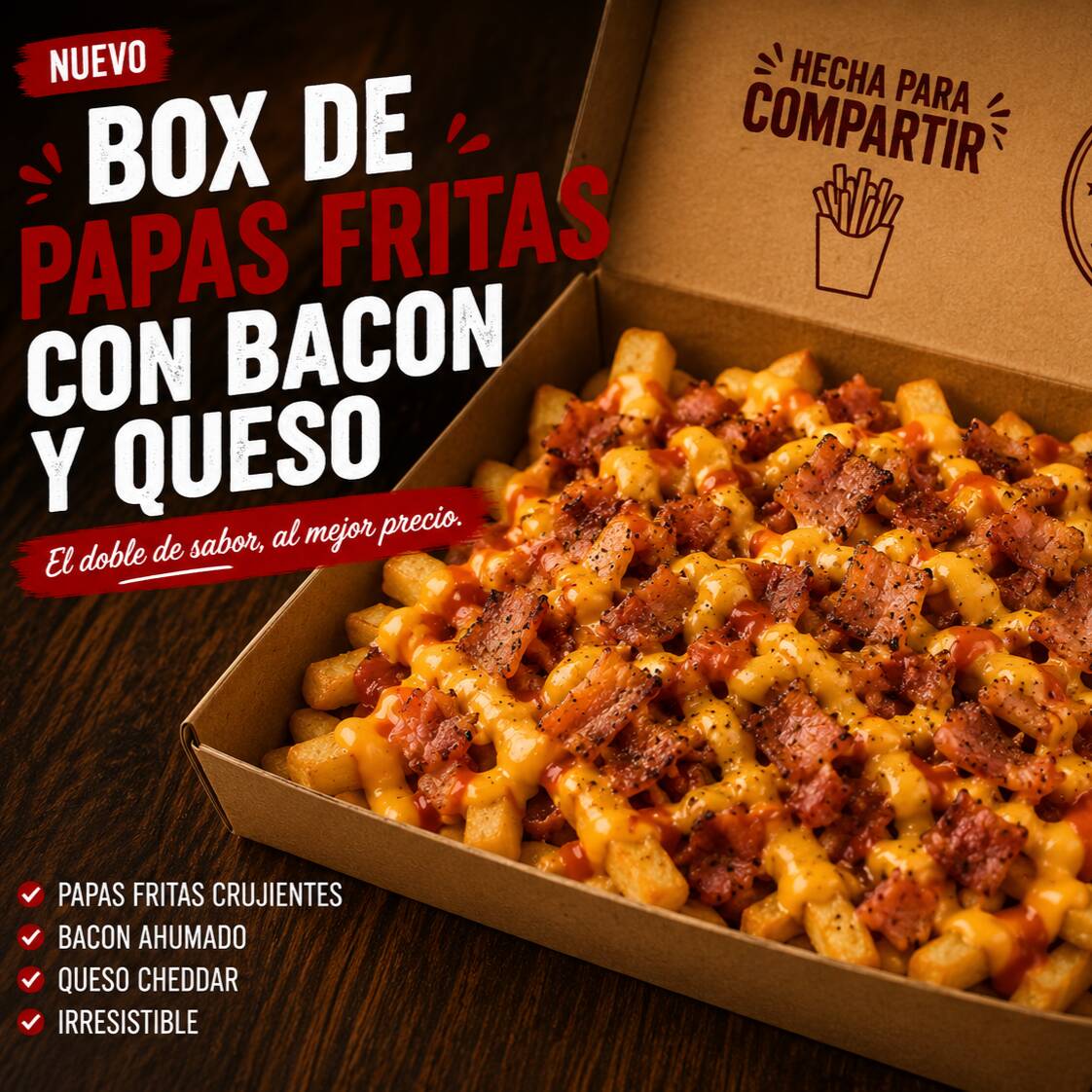 Papas Cheese Bacon