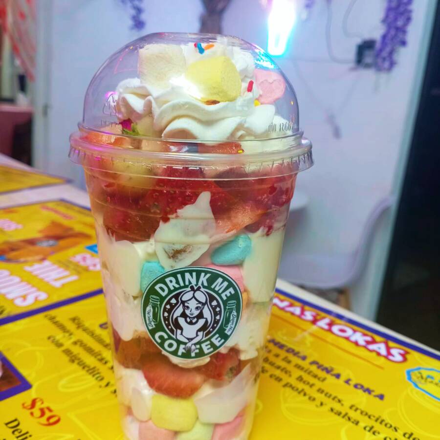 Fresas con Crema y Malvaviscos
