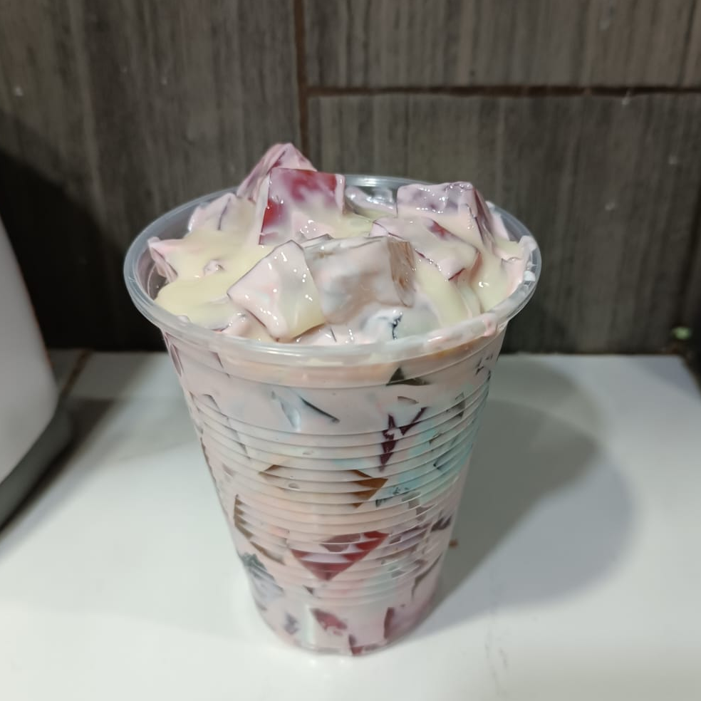 Vaso de Gelatina Mosaico Mediano
