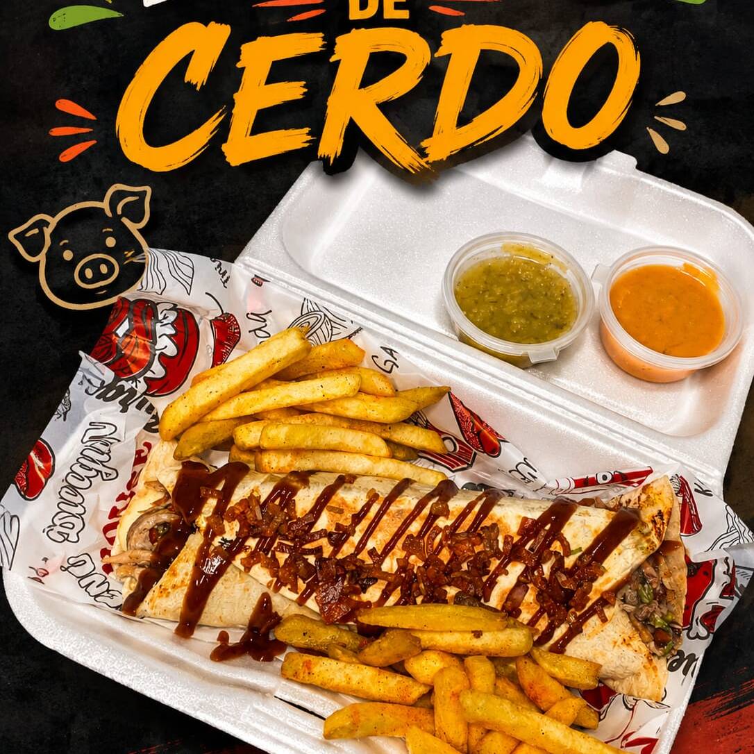 Burrito de cerdo