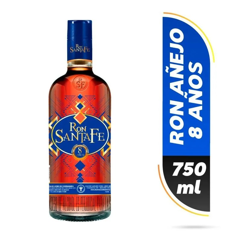 Ron Santa Fe Reserva Exclusiva 8 AÑOS 750 ml