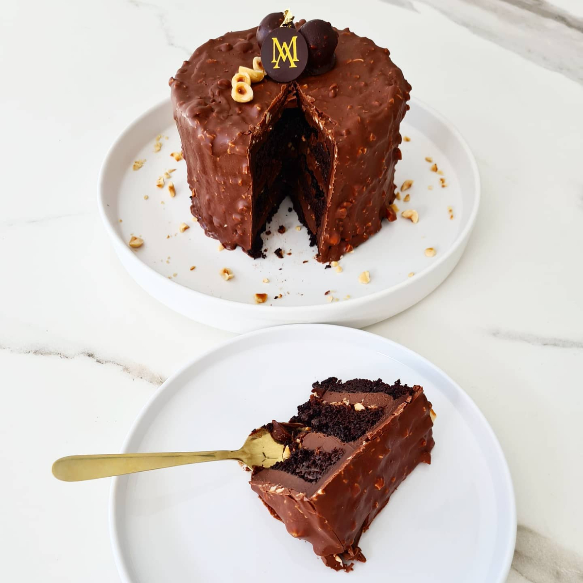 Pastel Chocoavellana 10 rebanadas