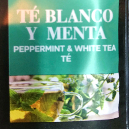 Té Blanco y Menta 16 oz