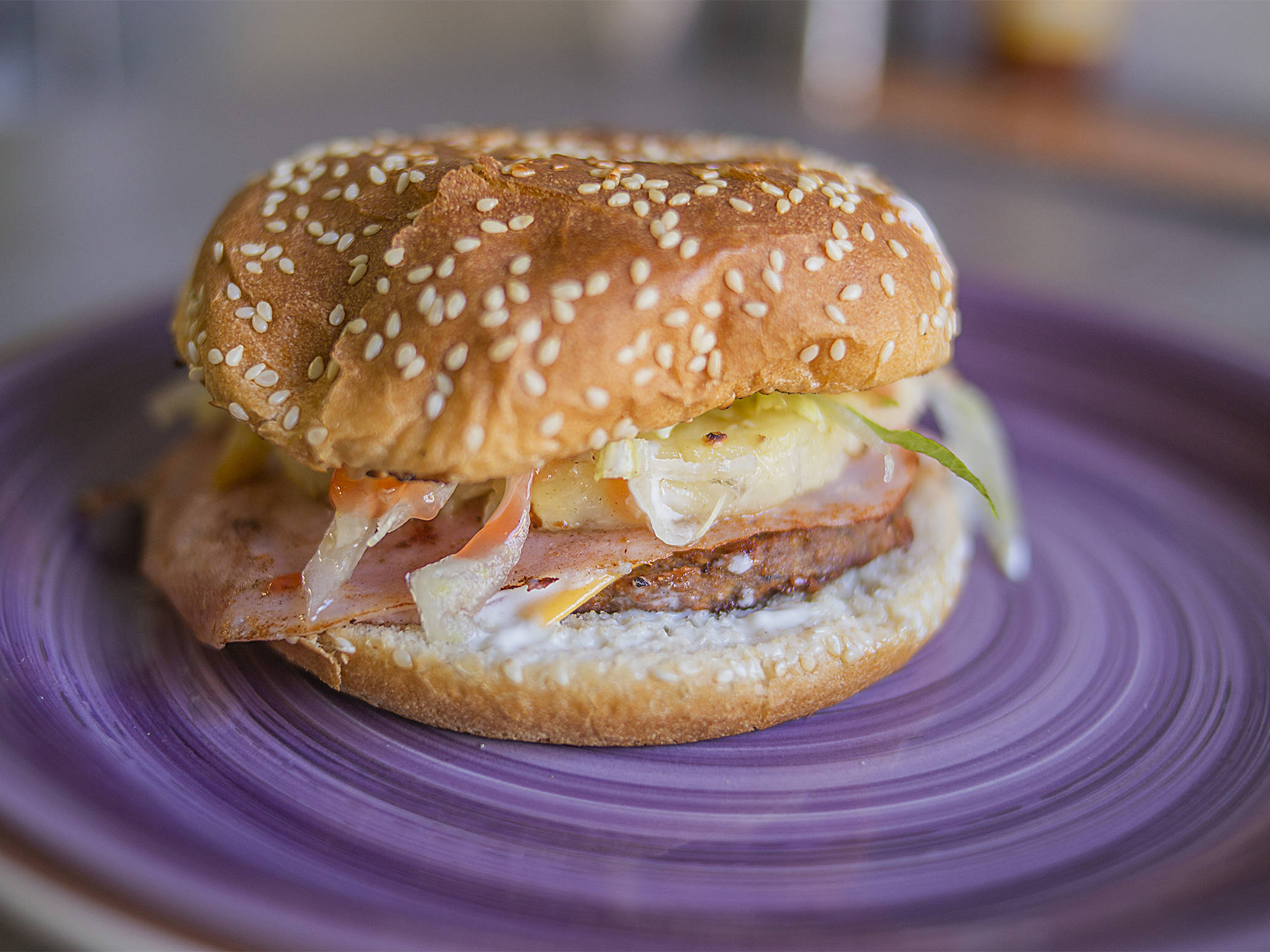 Hamburguesa Hawaiana