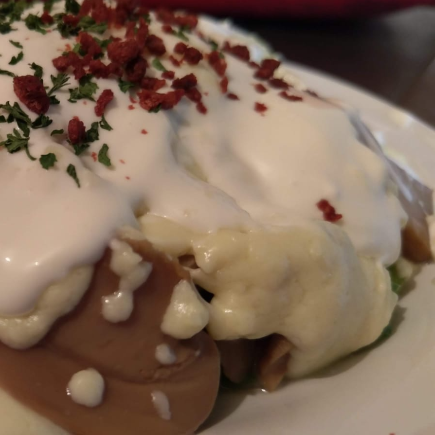 Papa al Horno de Champiñones