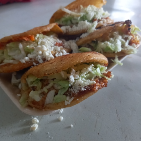 Gordita de Papa con Chorizo