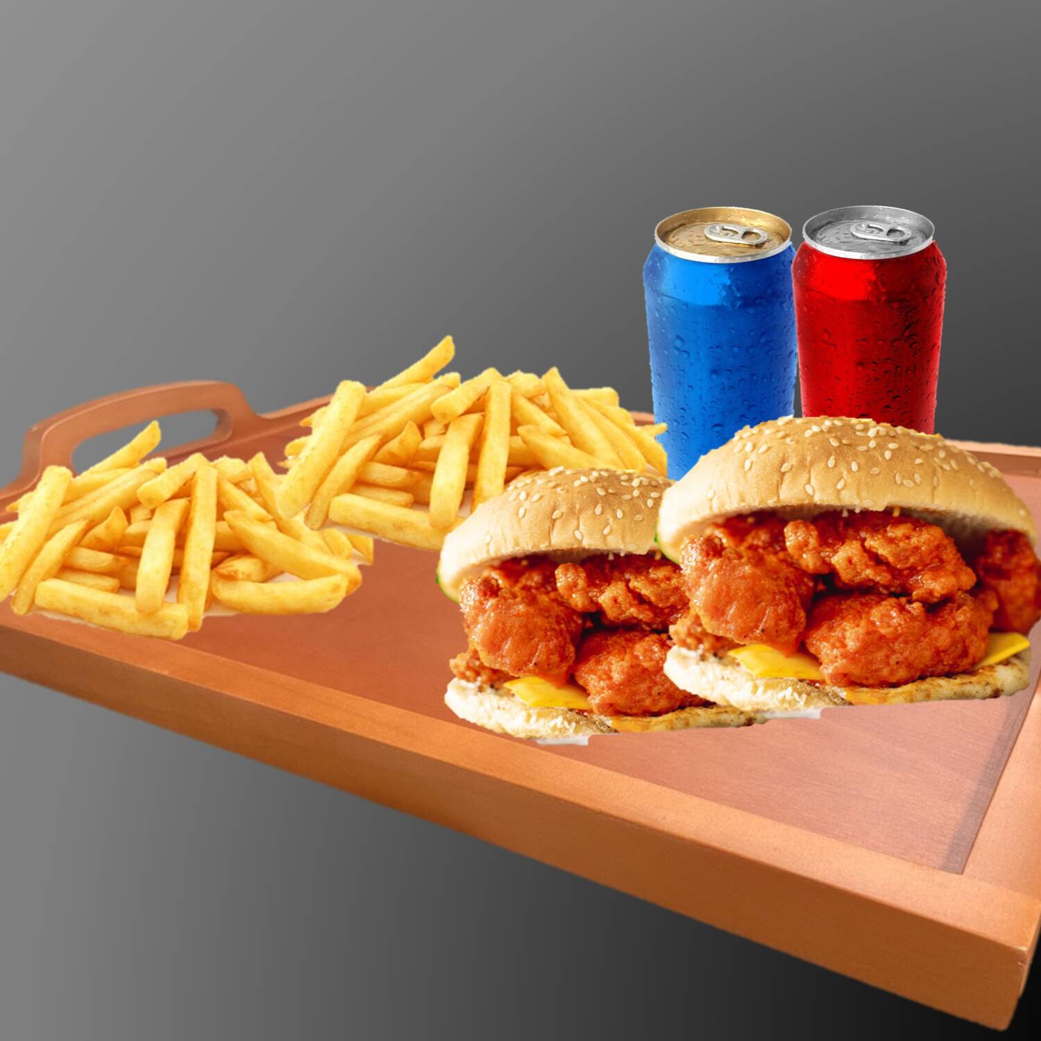 COMBO PAREJA HAMBURGUESAS DE BONEL,PAPAS Y BEBI 🥇