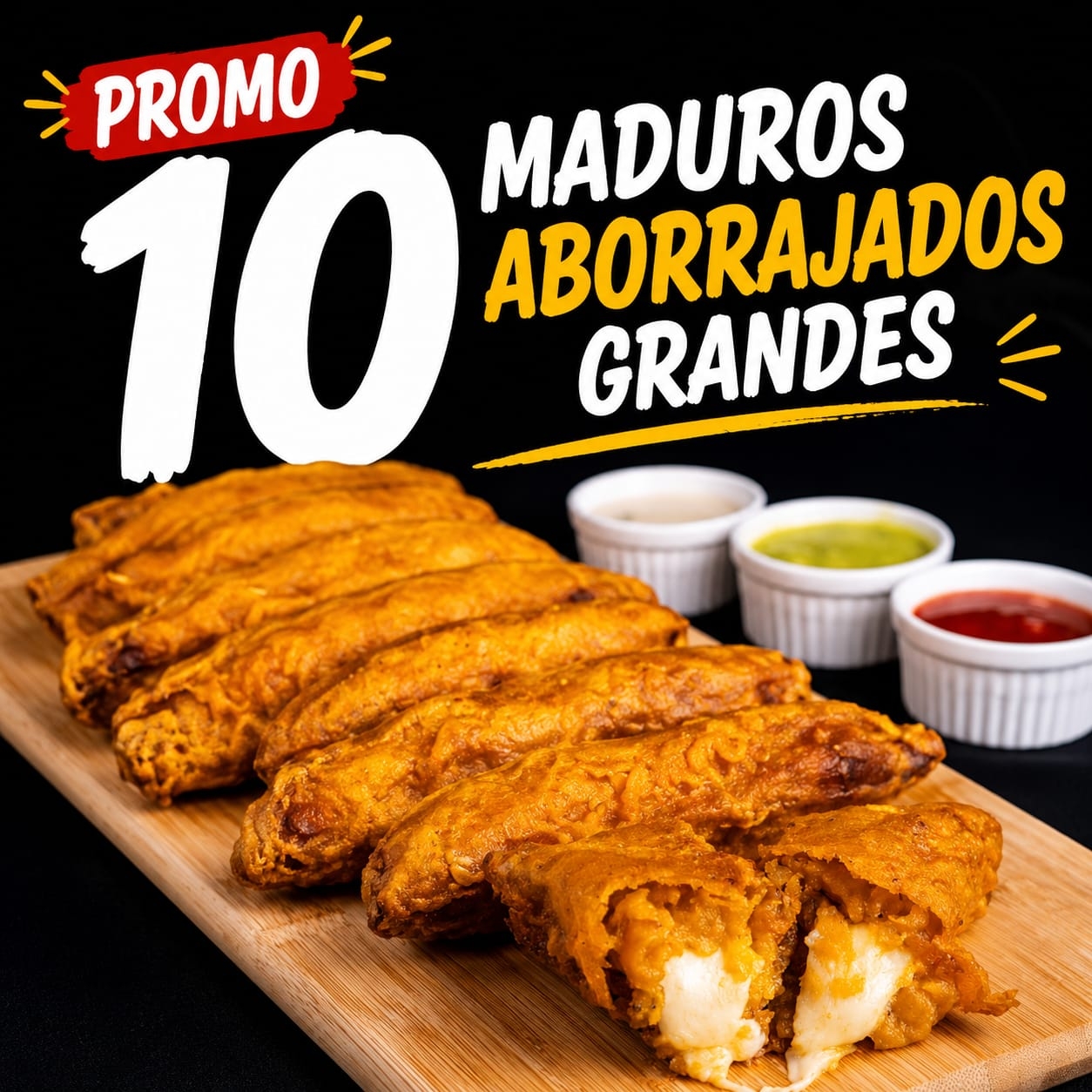 Caja 10 Maduros Aborrajados Grandes