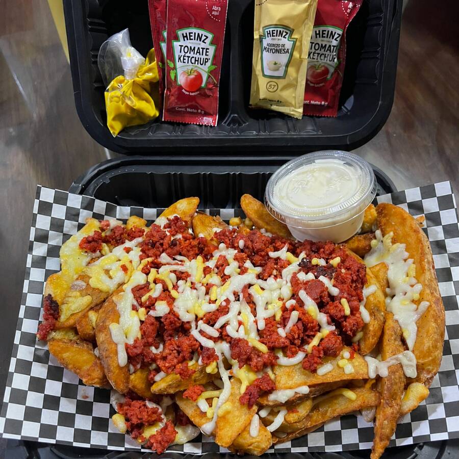 Papas Gajo C/queso y Chorizo