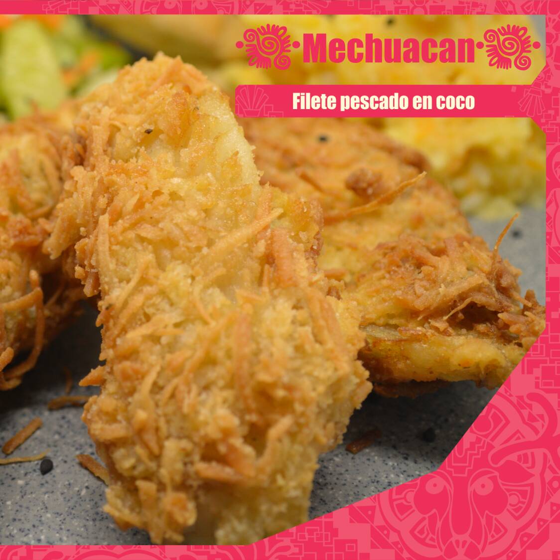 Filete pescado en coco