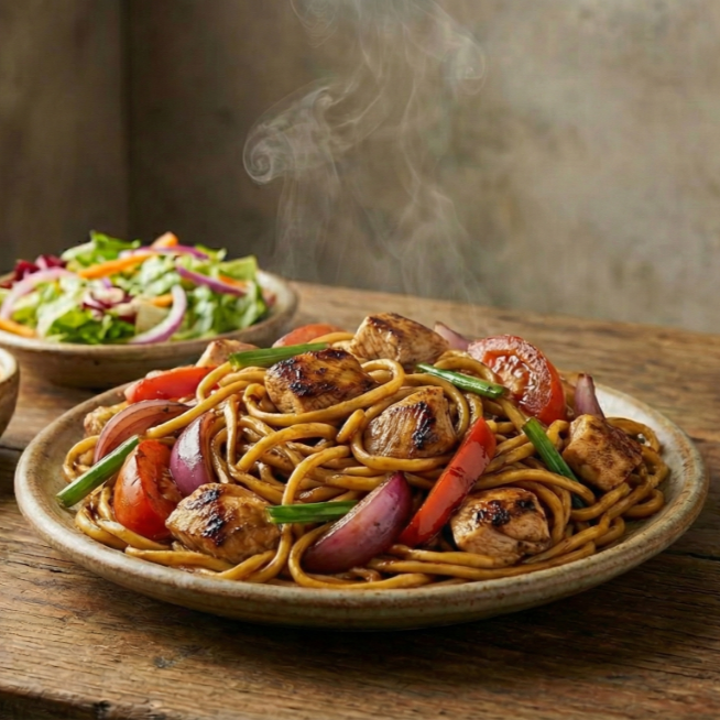 TALLARIN SALTEADO DE POLLO